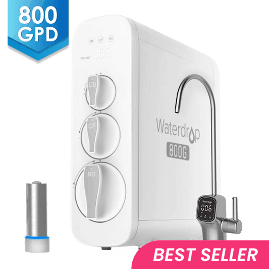 800 GPD Tankless RO System with UV Sterilizing Light - Waterdrop G3P800
